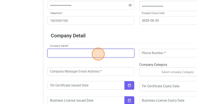 Submitting Company Details