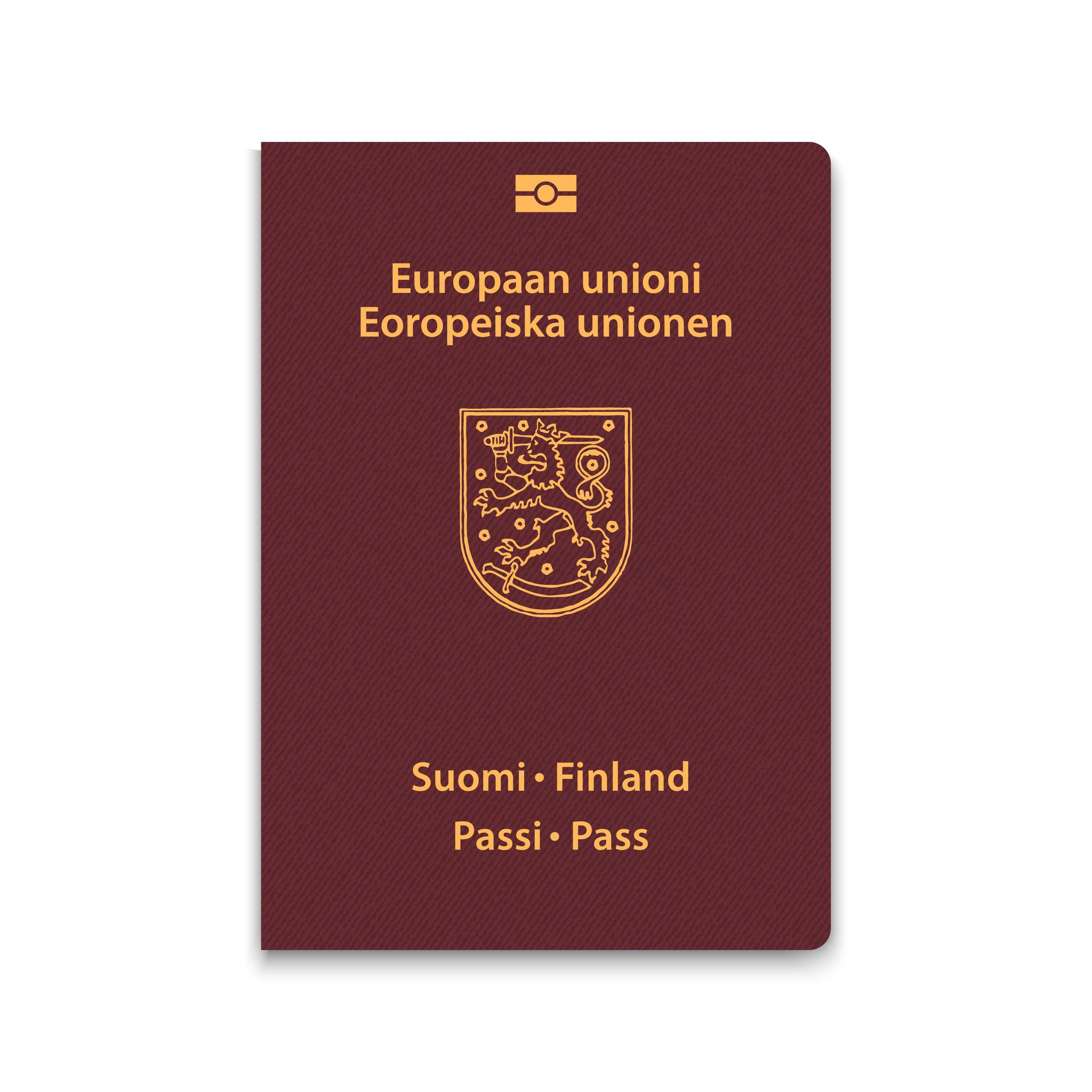 Deksel pass av Finland vektor illustrasjon