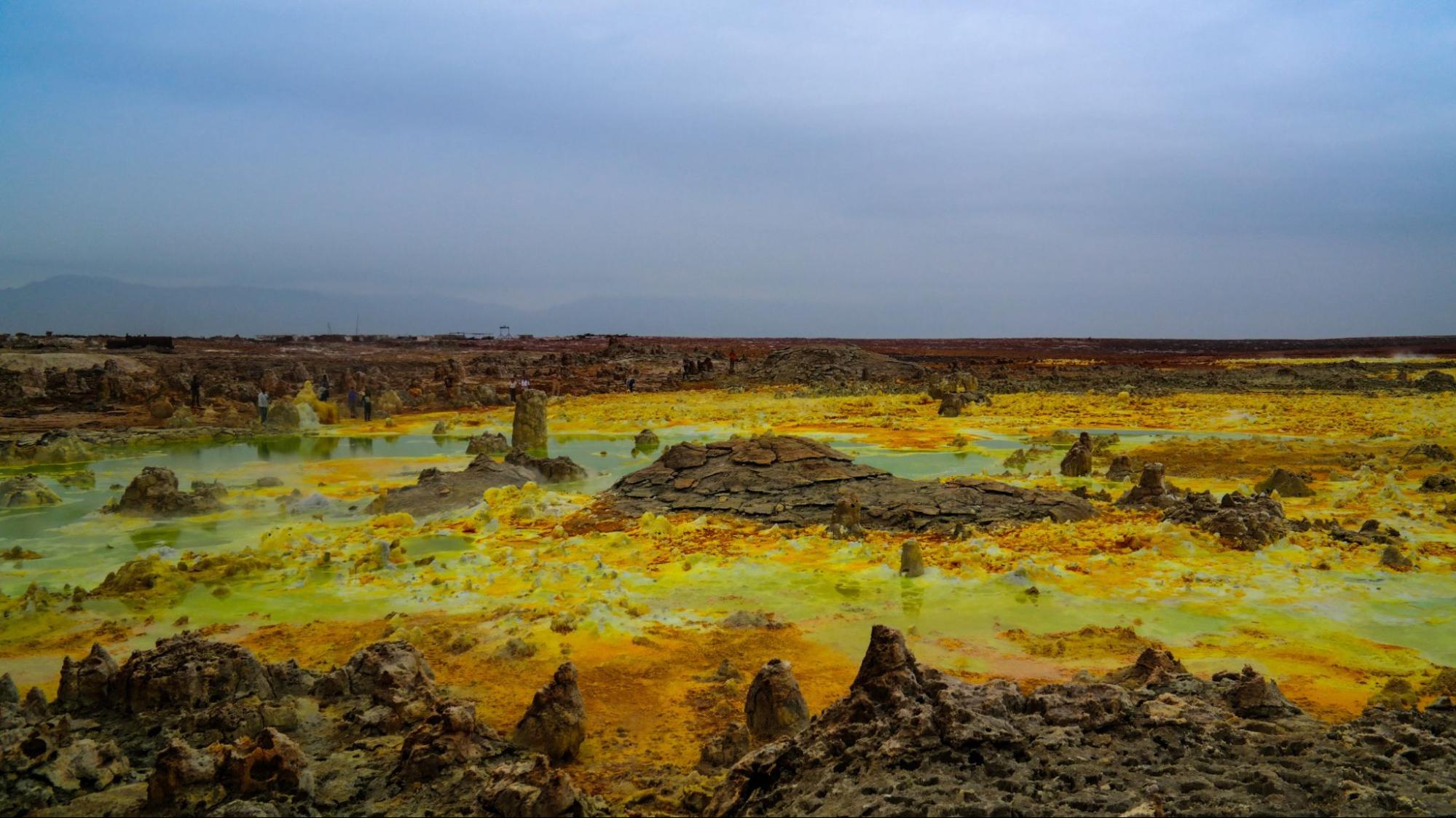 Dallol volcanic crater in Danakil depression, Afar, Ethiopia