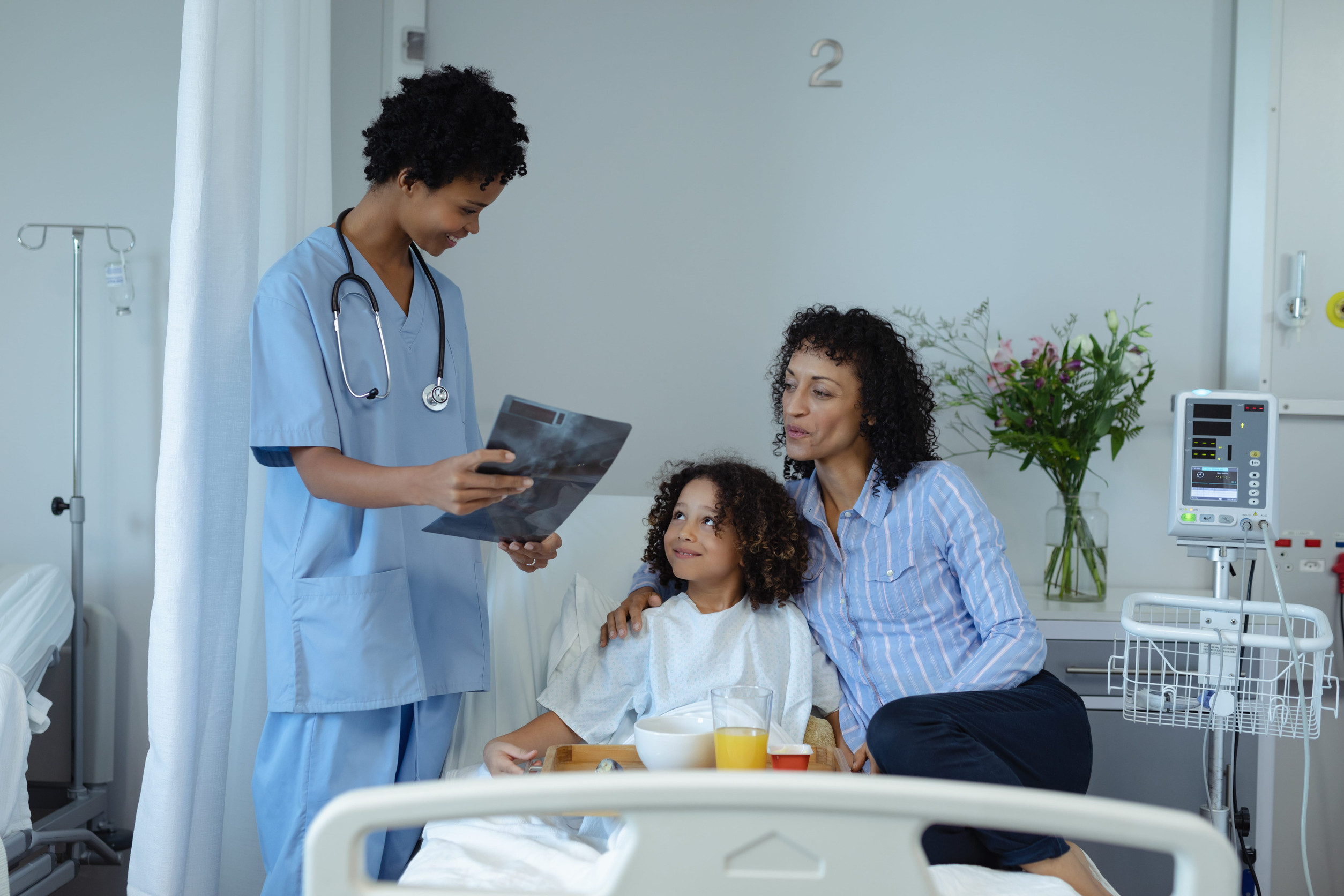 Doctor and happy patient