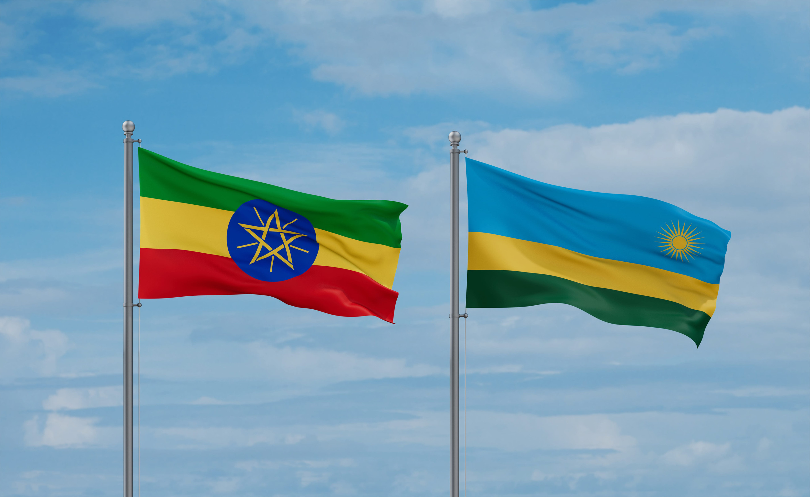 Ethiopia And Rwanda Flag