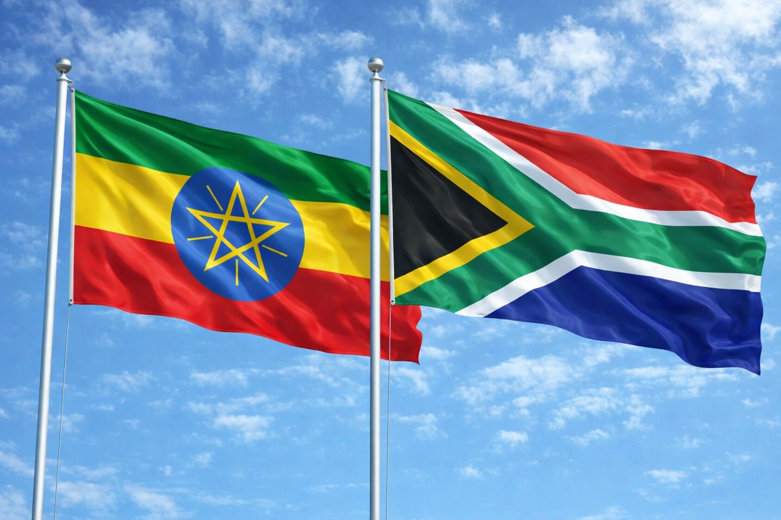 Ethiopia And South Africa Flag