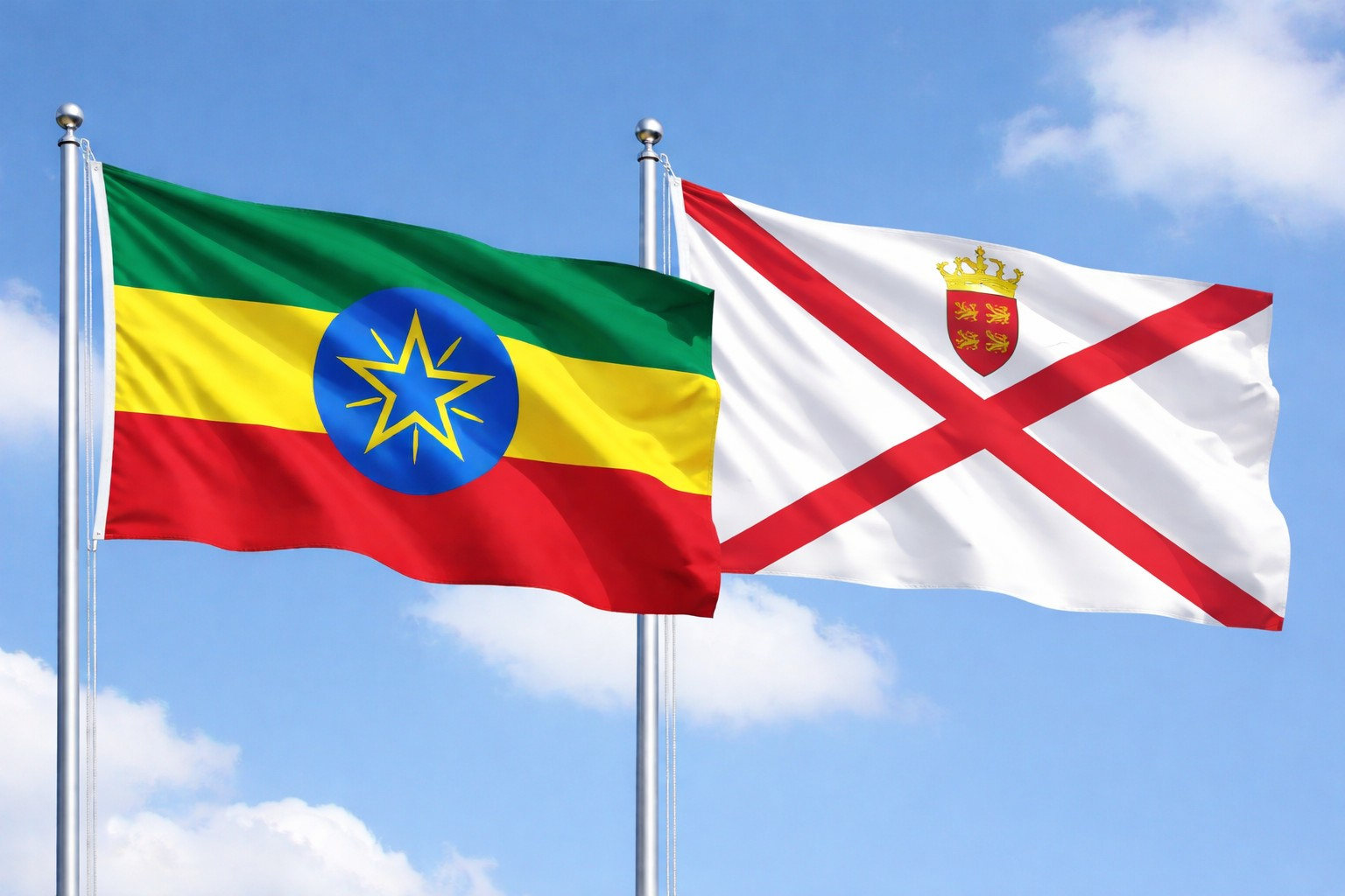 Ethiopia Flag And Jersey Flag