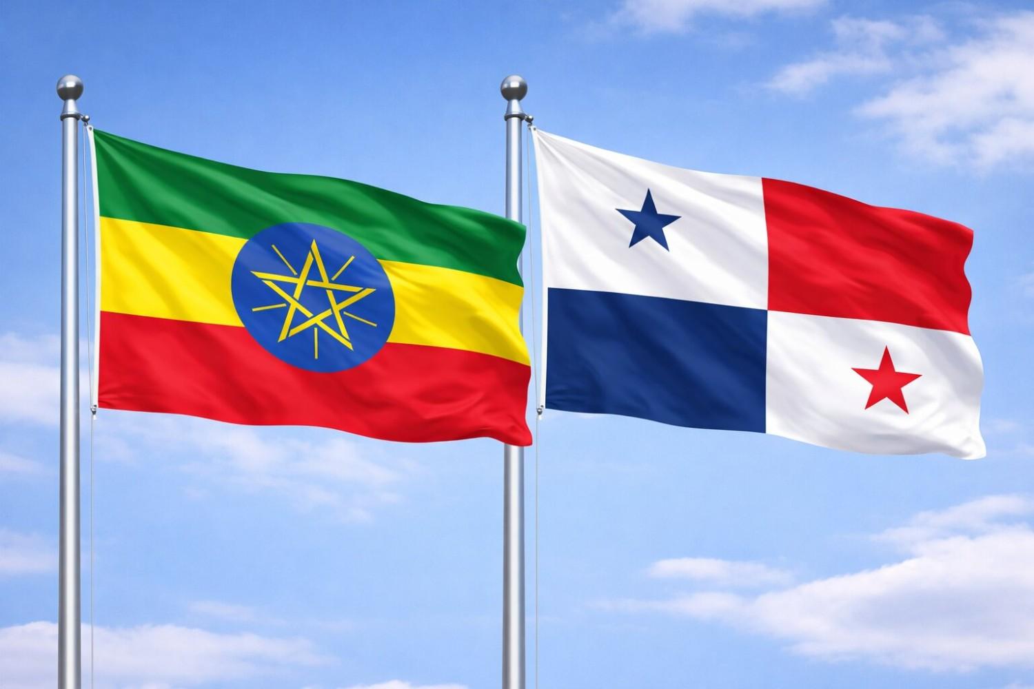 Flags Of Ethiopia And Panama
