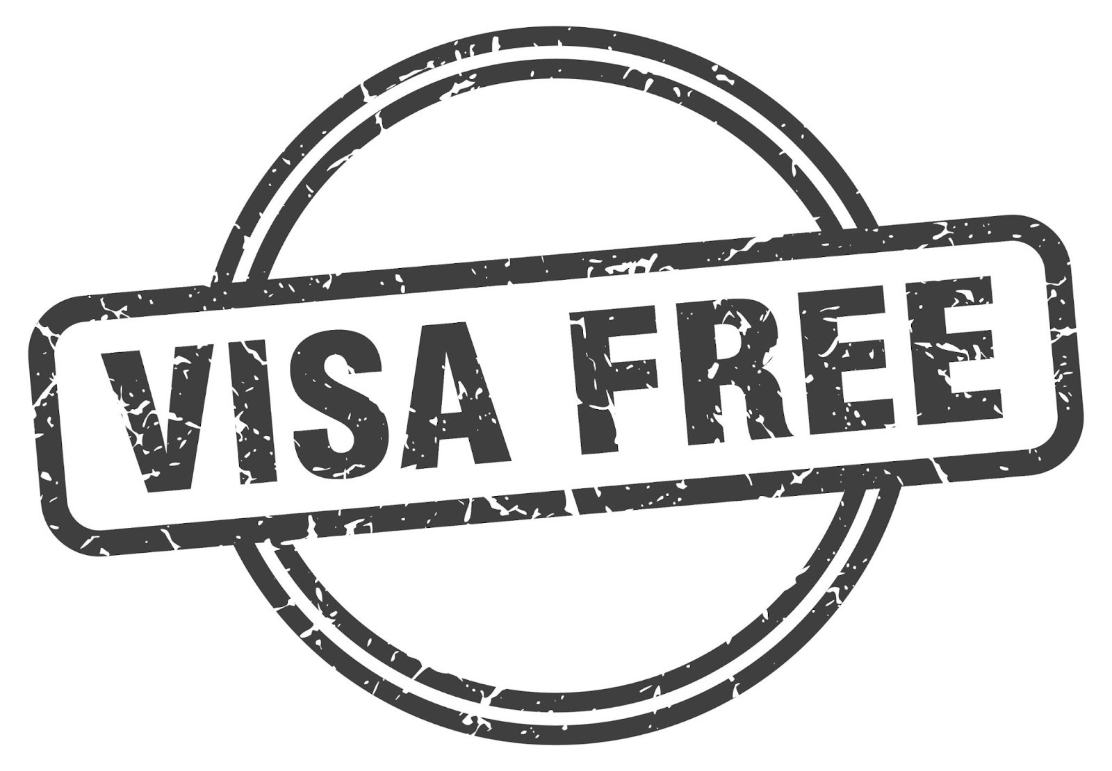 Visa free grunge stamp