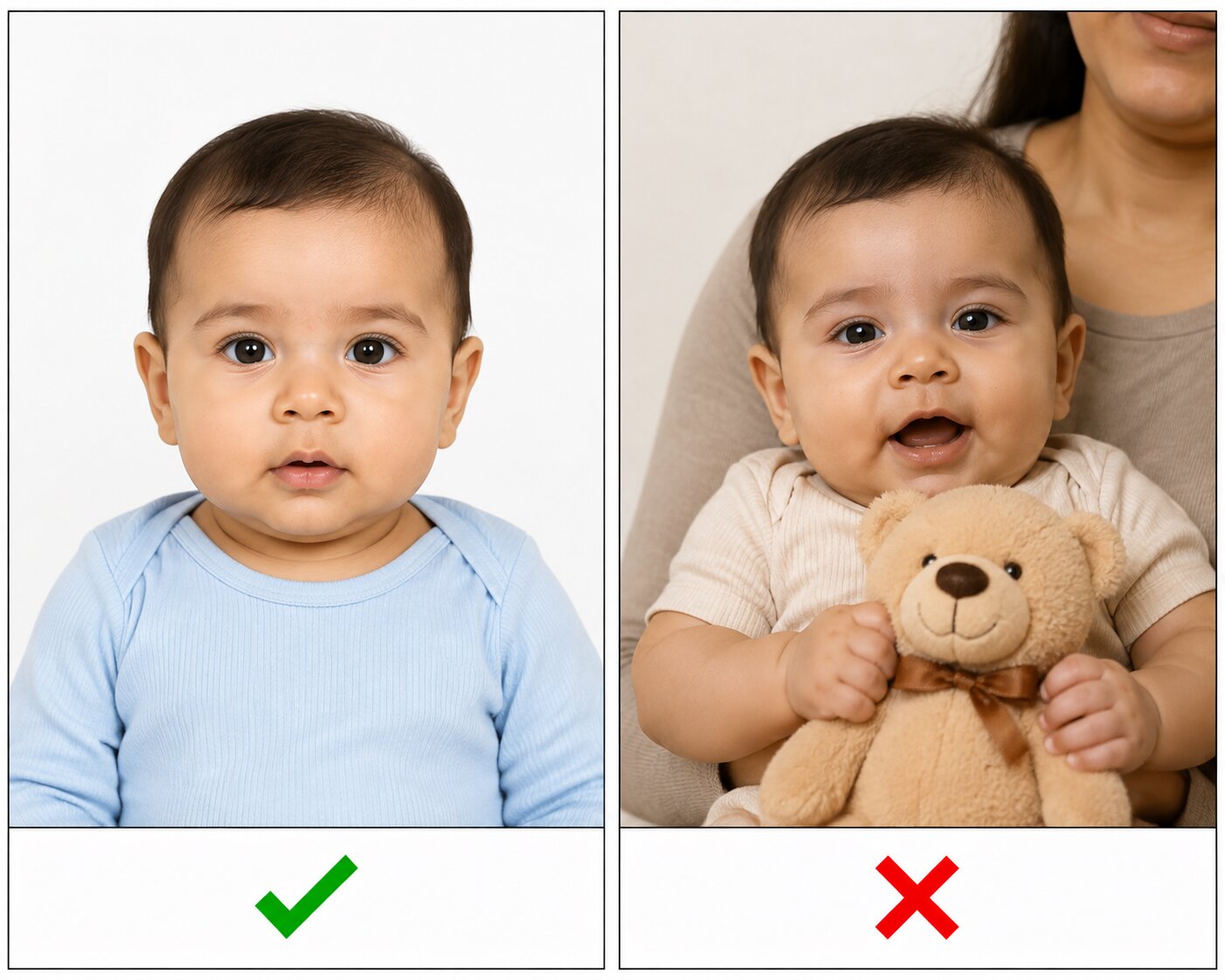 Falsches Babyfoto