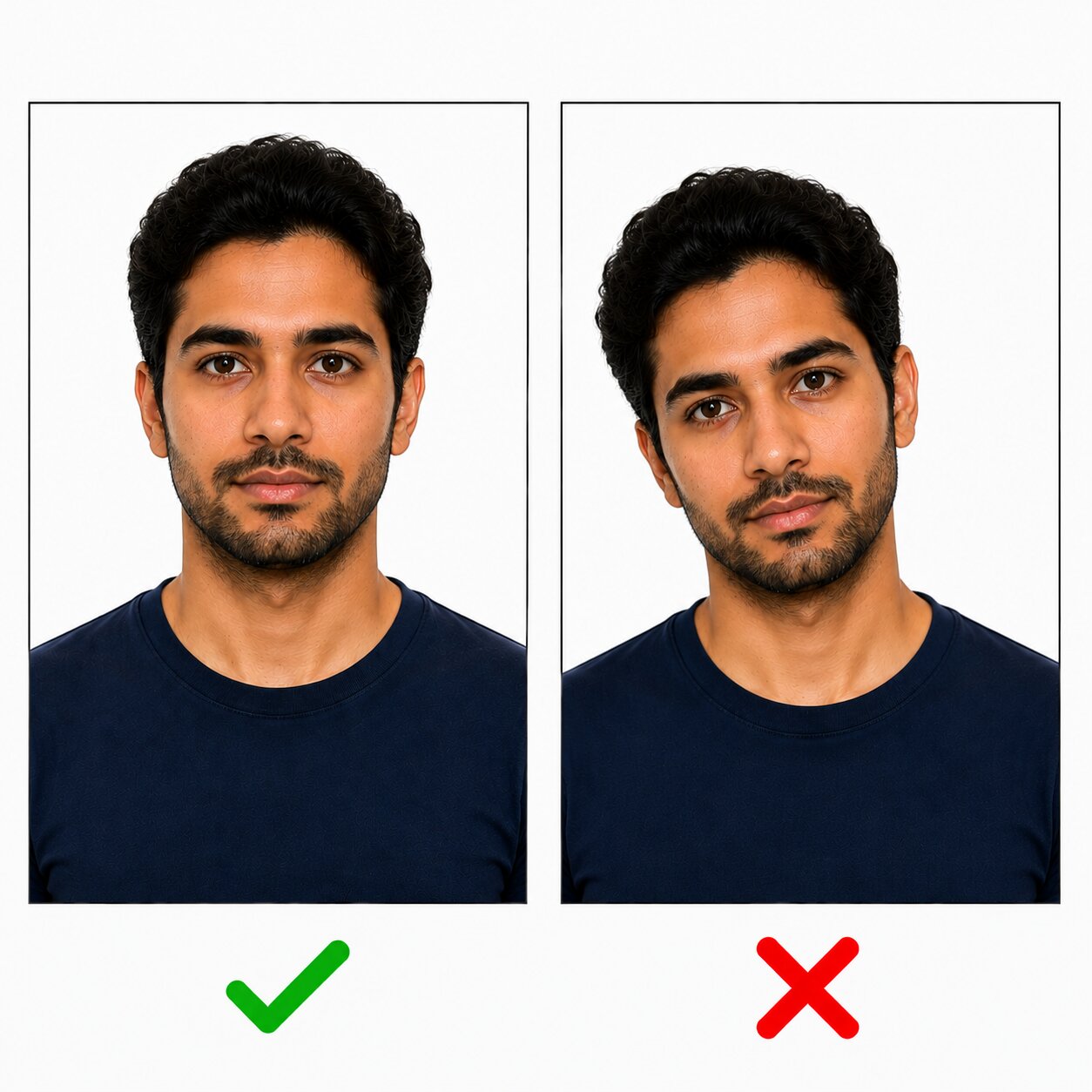 Falsche Kopfhaltung