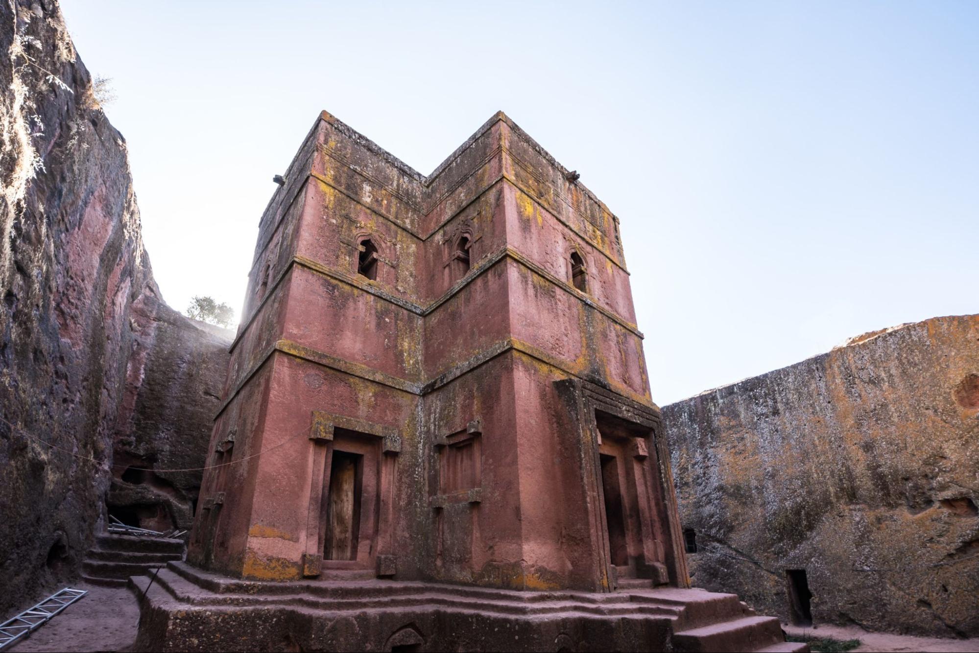 Lalibela, Ethiopia. Famous Rock-Hewn Church of Saint George