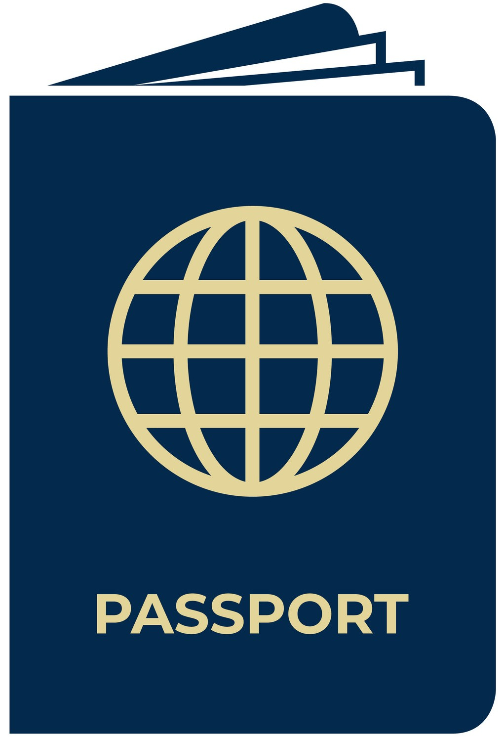 Passport Icon On White