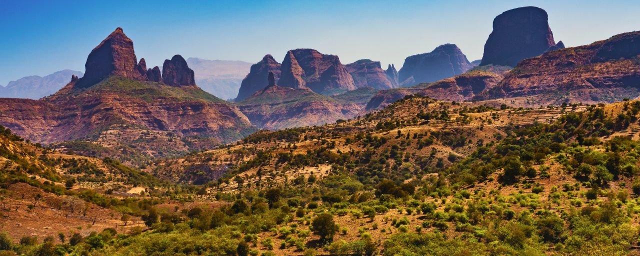 The Simien Mountains National Park in Ethiopia