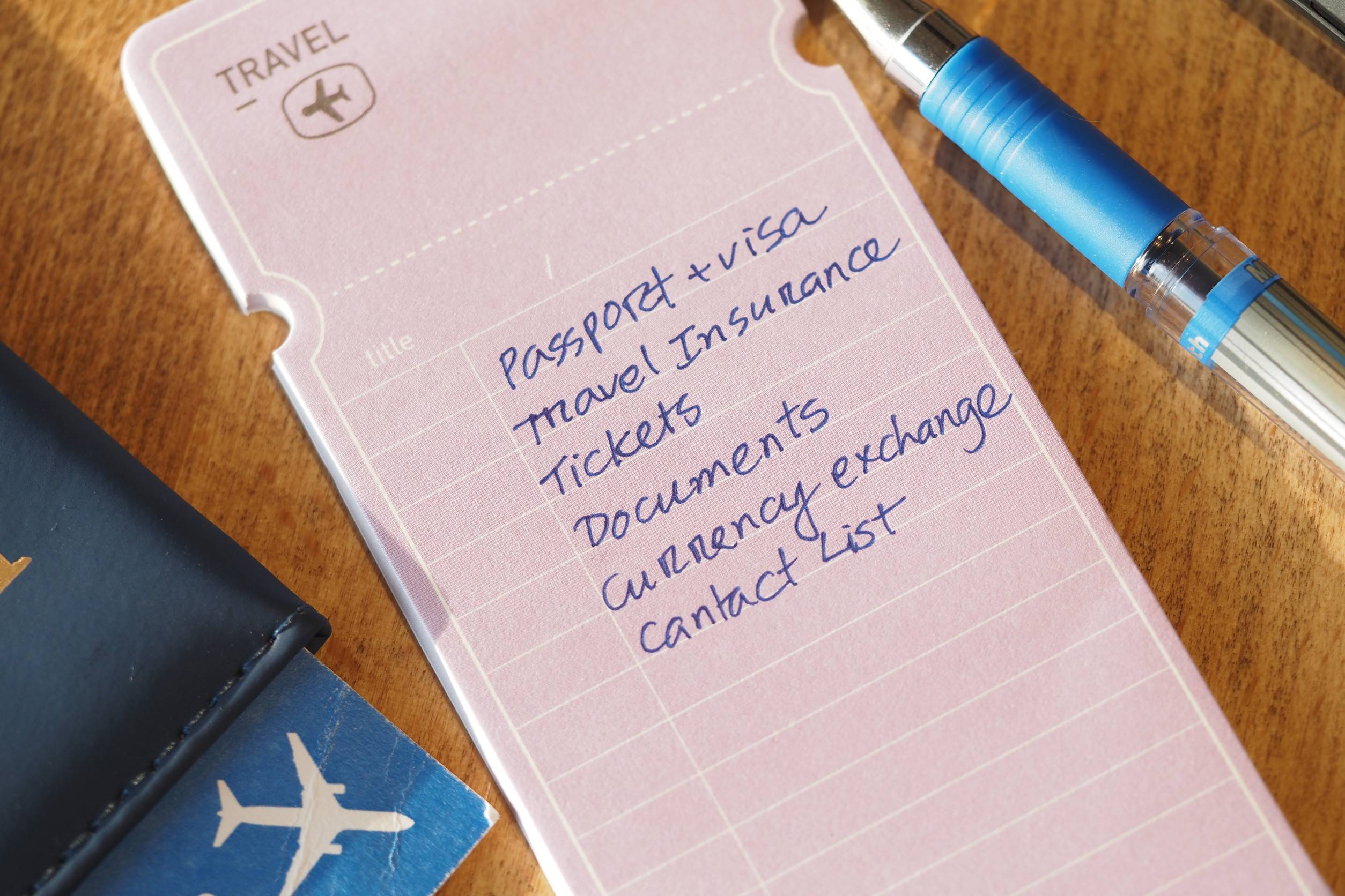 Reiseforberedelsesliste for en vellykket reiseplanlegging